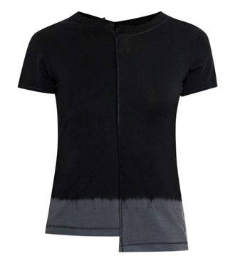 Yohji Yamamoto Black Printed Logo T-Shirt