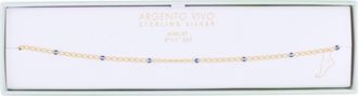Argento Vivo Enamel Station Chain Anklet in Gold at Nordstrom Rack