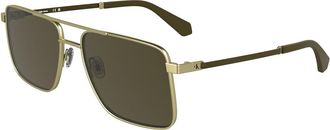 Calvin Klein Jeans CKJ25201S 717 Mens Sunglasses Gold Size 58