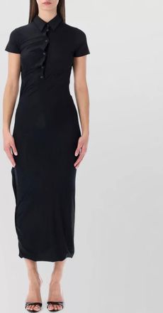 Ottolinger twisted polo jersey midi dress