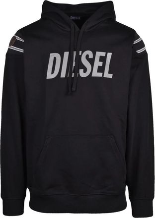 Diesel Hooded Sweatshirt - Heren - Hoodies - Zwart - XL - Katoen - Hoodies & sweatvesten
