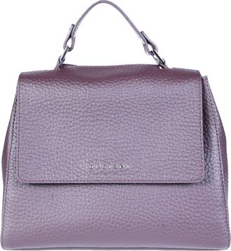 Orciani Small Structured Textured Leather Shoulder Bag
