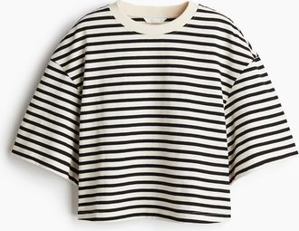 H&M Cropped T-Shirt - Beige