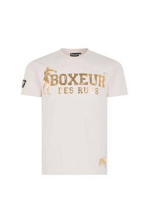 Boxeur Des Rues T-Shirt BOXEUR DES RUES BOXEUR DES RUES T-Shirt T-Shirt Boxeur Street 2, Herren, Gr. XL, beige, Obermaterial: 95% Baumwolle CO. 5% Elasthan EL., Shirt