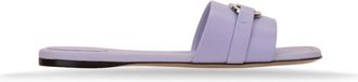 Ferragamo Slippers - Dames - Sandalen - Paars - 36 EU - Leer - Schoenen
