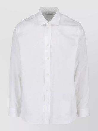 Jil Sander shirt casual style point collar buttoned cuffs