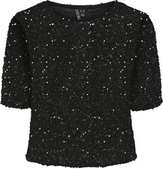 Pieces Blouse met korte mouwen en zecchinos