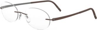 Silhouette Brillenmonturen - Dames - Brillen - Bruin - 52 MM - Bamboe - Accessoires