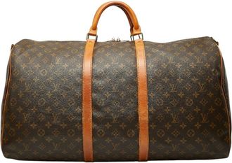 Louis Vuitton Monogram Brown Pvc Leather Boston Bag (Pre-Owned)