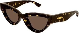 Bottega Veneta Authentieke Stijlvolle Brillen- Premium Kwaliteit! - unisex - Zonnebrillen - Bruin - 53 MM - Accessoires