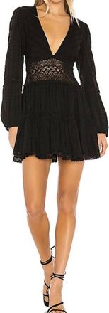 Free People The Delightful Mini Dress In Black