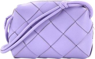 Bottega Veneta Cassette Camera Crossbody Bag Maxi Intrecciato Leather Small (Authentic Pre-Loved)