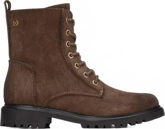 Xti Womens Casual Combat Booties In Taupe