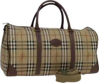 Burberry Pre-owned Weekend Bags, female, Beige, Size: ONE SIZE Pre-owned Boston Bag