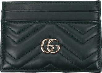 Gucci Donnas Portadocumenti in pelle verde