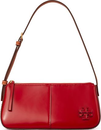 Tory Burch McGraw Spazzolato Wedge Shoulder Bag in Tory Red at Nordstrom