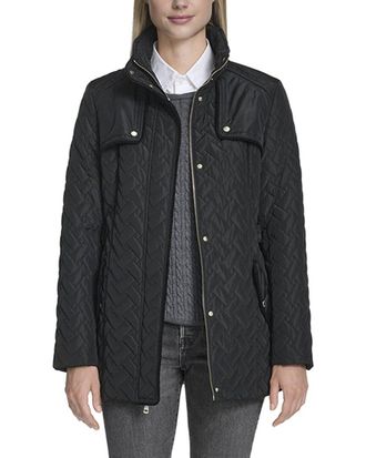 Cole Haan Signature Quilt Belted Jacket