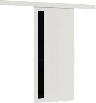 Mirjan24 Mobilier1 - Puerta Corredera Dover 124, Blanco + Negro