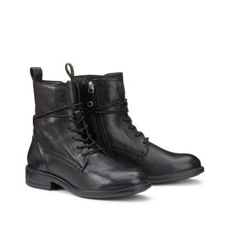 Geox Ademende leren boots met veters Catria