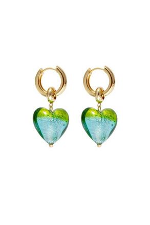 Classicharms Esm&eacute;e Glaze Heart Dangle Earrings in Mint at Nordstrom