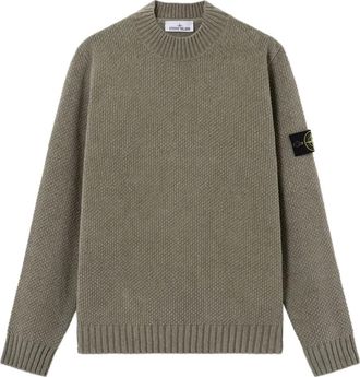 Stone Island crew-neck sweater - men - Cotton - S - Green