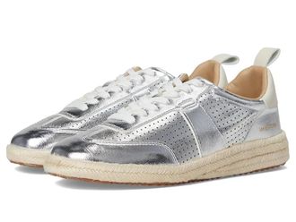 Vintage Havana Womens Vintage Havana May Sneakers Metallic Silver Leather Shoes VER747