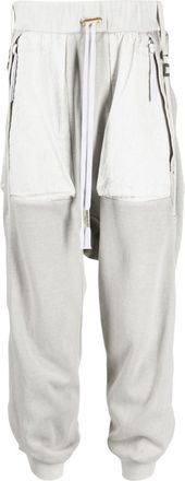 Boris Bidian Saberi tapered cotton track pants - men - Cotton - L - Grey