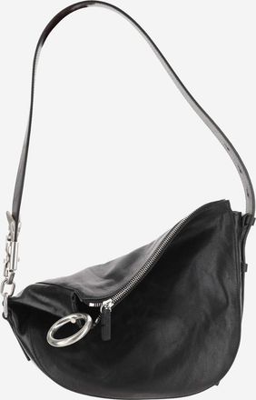 Burberry Womens Small Knight Bag Black Calfskin Shoulder