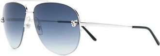 Cartier Sunglasses, female, Gray, Size: 60 MM Panth&egrave;re Pilot Sunglasses
