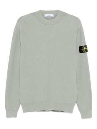 Stone Island Ribbed Soft Organic Cotton Crewneck