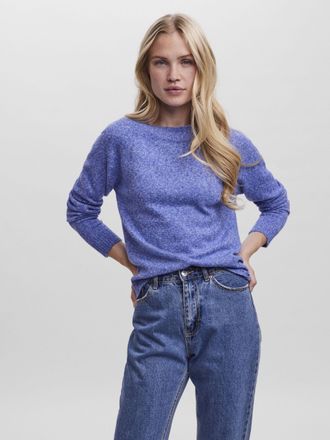 Vero Moda VMDOFFY LS O-NECK BLOUSE GA NOOS Materialmix, regular fit