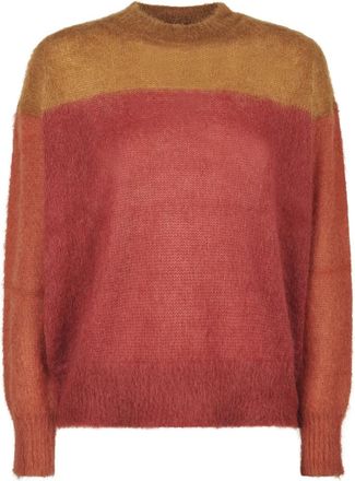 Isabel Marant Rondgebreide bovenkleding - Dames - Ronde hals truien - Bruin - XS - Truien & Vesten