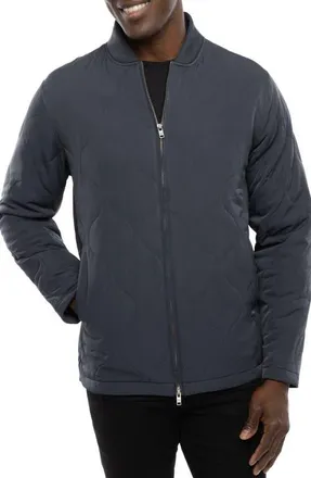 Travis Mathew Come What May Quilted Jacket in Ebony at Nordstrom, Size X-Large