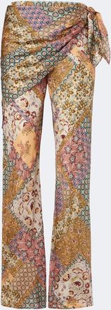 Zimmermann Fairlight silk habotai wide-leg pants