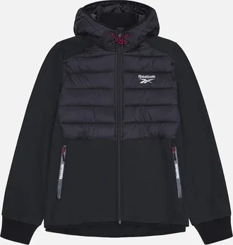 Reebok Mens RB1562 Mixed Media Jacket - Black - Size: 40/Regular