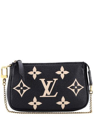 Louis Vuitton Pochette Accessoires Bicolor Monogram Empreinte Giant Mini (Authentic Pre-Loved)
