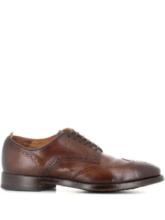 Officine Creative leather wingtip brogues - Brown