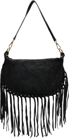 Roberta M Zwart Rundleer Tas
