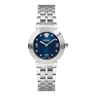 Versace Daphnis Rest 32mm Horloge - Dames - Horloges - Blauw - ONE Size - Accessoires