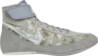 Nike Mens Nike Speedsweep VII 366683-003 White Gray Wrestling Shoes NIN739