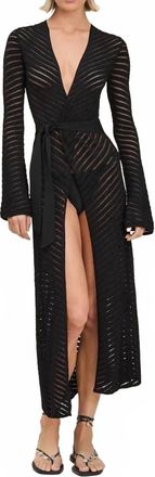 Devon Windsor Elliott Robe Cover Up In Black