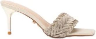 Twentyfourhaitch Gioiello Mule - Dames - Muiltjes - Geel - 37 EU - Schoenen