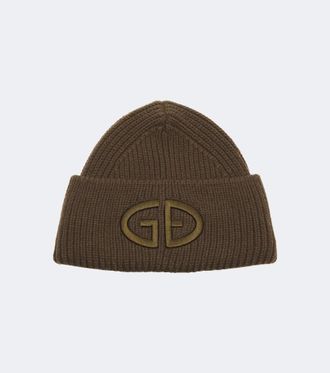 Goldbergh Valerie embroidered ribbed-knit beanie