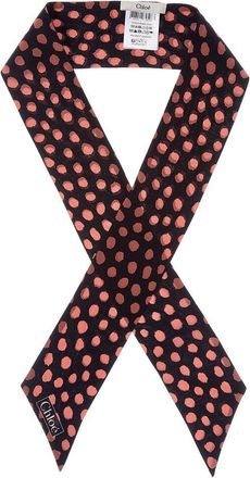 Chlo&eacute; Logo Silk Scarf