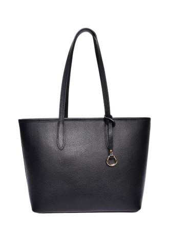 Roberta M Zwart Rundleer Tas