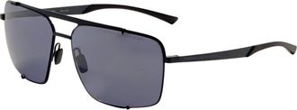 Porsche Design Mens 63mm Blue Black Sunglasses