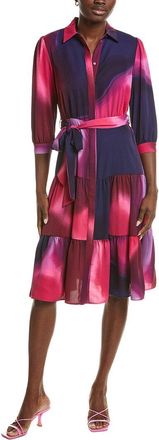 Nicole Miller Long Sleeve Shirtdress