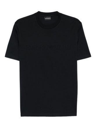 Emporio Armani Blue Cotton T-shirt