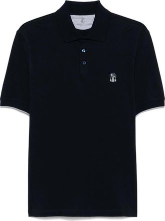 Brunello Cucinelli Logo-embroidered Polo Shirt