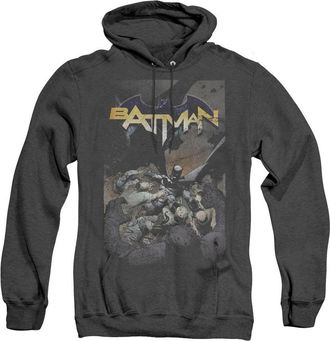 Gildan Batman One Adult Heather Hoodie / Hooded Sweatshirt